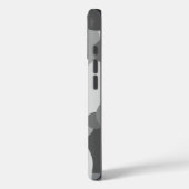 Personalisierte schwarz-graue Moleküle iPhone Gehä Case-Mate iPhone Hülle (Rückseite / Links)