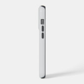 Personalisierte Schwarz-Kreuz-Patteart, leicht gra iPhone Hülle (Linke Seite)