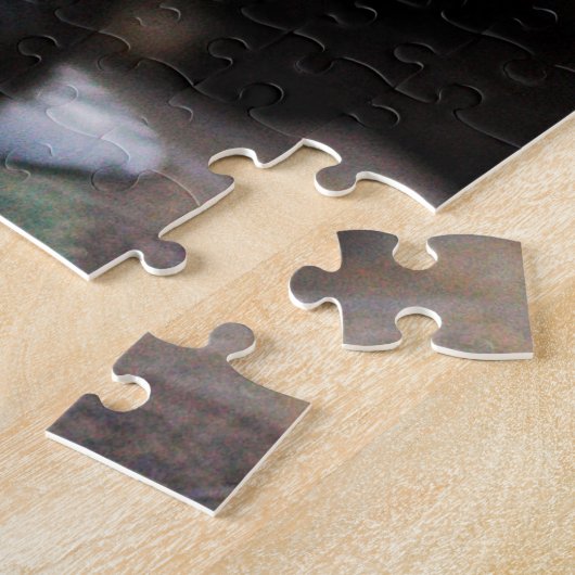 Personalisierte Schwarz-Weiß-Border-Collie Puzzle (Seite)