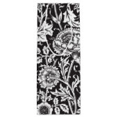 Personalisierte Schwarz-Weiß-Damast-Weinbeutel Geschenktüte Für Weinflaschen (Rückseite)