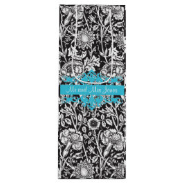 Personalisierte Schwarz-Weiß-Damast-Weinbeutel Geschenktüte Für Weinflaschen