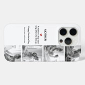 Personalisierte Schwarz-Weiß-FotoCollage | Case-Mate iPhone Hülle (Rückseite (Horizontal))