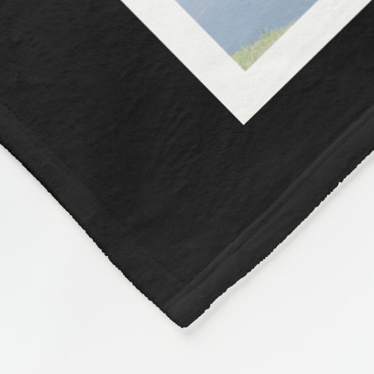 Personalisierte Schwarz-Weiß-FotoCollage Fleecedecke (Ecke)