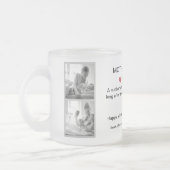 Personalisierte Schwarz-Weiß-FotoCollage Mattglastasse (Links)