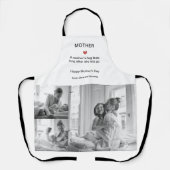 Personalisierte Schwarz-Weiß-Fotocollage-Schürze Schürze (Vorderseite)