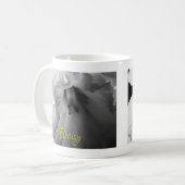 Personalisierte Schwarz-Weiß-Fotografie Kaffeetasse (Vorderseite Links)