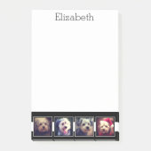 Personalisierte Schwarz-Weiß-Fotosammlungsplattfor Post-it Klebezettel (Vorderseite)
