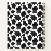 Personalisierte Schwarz-Weiß-Kuh Notizblock (Rückseite)