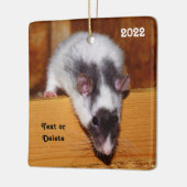 Personalisierte Schwarz-Weiß-Masken Keramikornament (Links)