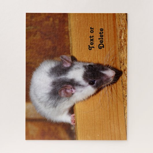 Personalisierte Schwarz-Weiß-Masken Puzzle (Vertikal)