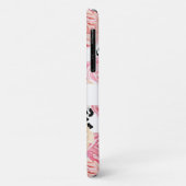 Personalisierte Schwarz/Weiß-Schrift Case-Mate iPhone Hülle (Hinten/Links)