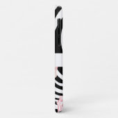 Personalisierte Schwarz/Weiß-Schrift Case-Mate iPhone Hülle (Hinten/Links)