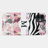 Personalisierte Schwarz/Weiß-Schrift Case-Mate iPhone Hülle (Rückseite (Horizontal))