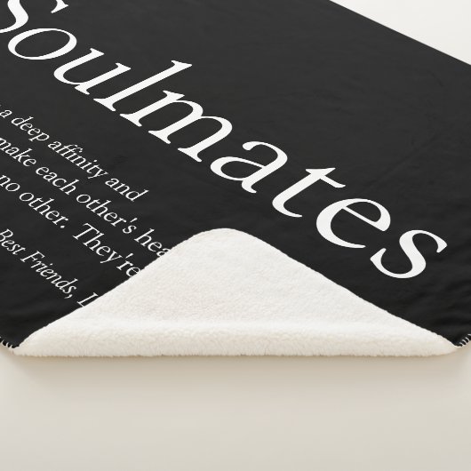 Personalisierte Schwarz-Weiß-Seelen - Definition Sherpadecke (3/4)