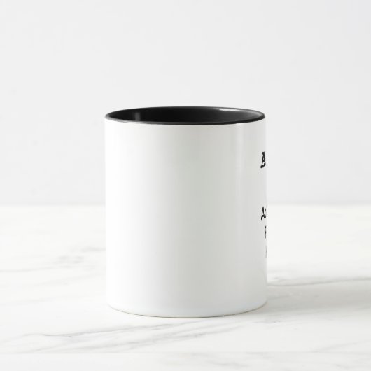 Personalisierte Schwarz-Weiß-Tasse Tasse (Zentrum)