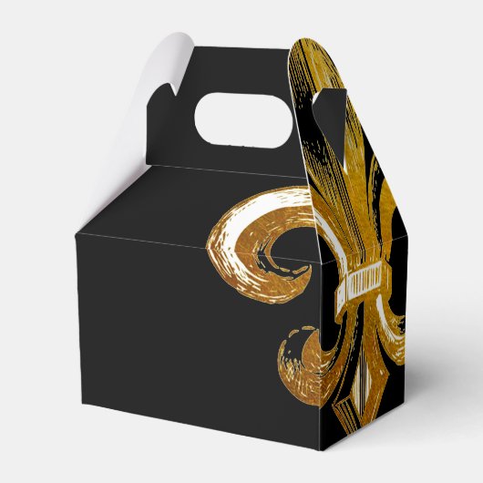 PERSONALISIERTE SCHWARZ-WEISSE LILIE GESCHENKSCHACHTEL (Rückseite)