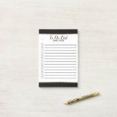 Personalisierte schwarz-weiße Linde für die Ausfüh Post-it Klebezettel (Auf Schreibtisch)