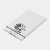 Personalisierte Schwarz-weiße Piano-Musiknoten Post-it Klebezettel (angewinkelt)