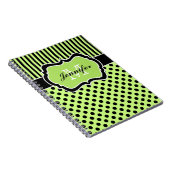 Personalisierte Schwarz-weiße Streifenköpfe Notizblock (Rechte Seite)