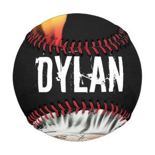 Personalisierte Schwarzbaseballwärme Baseball