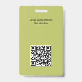 Personalisierte Schwarze Abzeichen mit Foto und Lo Ausweis (Rückseite)