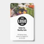 Personalisierte Schwarze Abzeichen mit Foto und Lo Ausweis (Vorderseite)