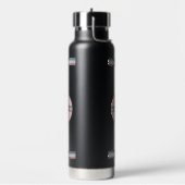 Personalisierte schwarze Dämmerung  Trinkflasche (Links)