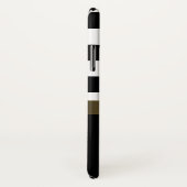 Personalisierte schwarze Fettstreifen Case-Mate iPhone Hülle (Hinten/Rechts)