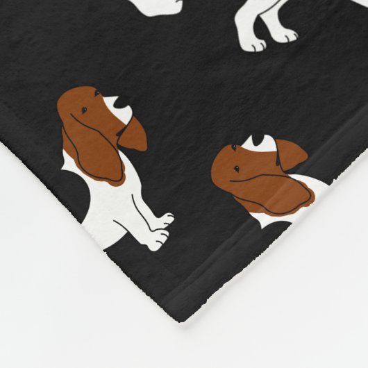 Personalisierte schwarze fleecedecke (Ecke)