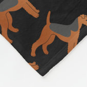 Personalisierte schwarze fleecedecke (Ecke)