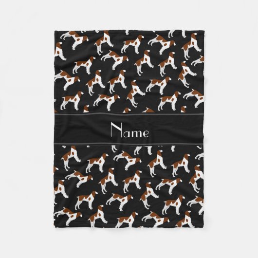 Personalisierte schwarze fleecedecke (Vorderseite)