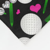 Personalisierte schwarze fleecedecke (Ecke)