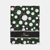 Personalisierte schwarze fleecedecke (Vorderseite)