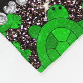 Personalisierte schwarze fleecedecke (Ecke)