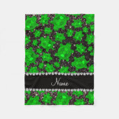 Personalisierte schwarze fleecedecke (Vorderseite)