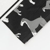 Personalisierte schwarze fleecedecke (Ecke)