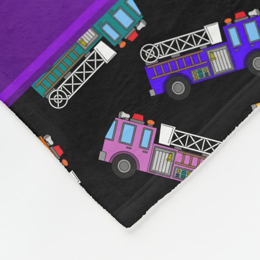 Personalisierte schwarze fleecedecke (Ecke)