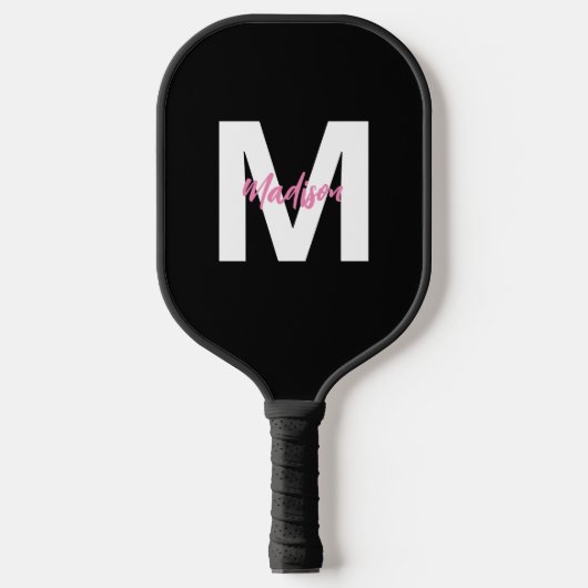 Personalisierte Schwarze Frauen Pickleball Schläger (Vorderseite)
