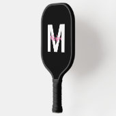 Personalisierte Schwarze Frauen Pickleball Schläger (Links)