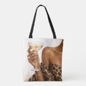 Personalisierte schwarze Frauenmode-Tasche Tasche (Rückseite)