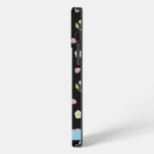 Personalisierte schwarze Frucht Muster benutzerdef iPhone Hülle (Linke Seite)