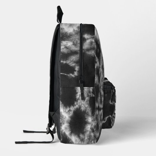 Personalisierte Schwarze Gefärbte Krawatte Bedruckter Rucksack (Links)