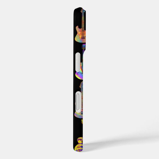 Personalisierte schwarze Gitarren Case-Mate iPhone Hülle (Rückseite / Rechts)