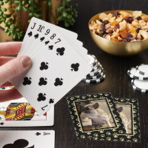 Personalisierte schwarze & goldene Haustier-Spielk