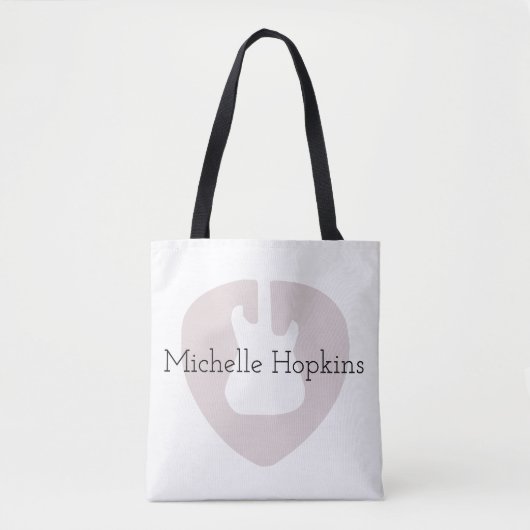 personalisierte schwarze grafische Notentasche Tasche (Vorderseite)