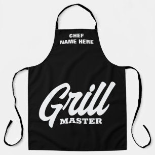 Personalisierte Schwarze Grill Master GRILLEN Schü Schürze