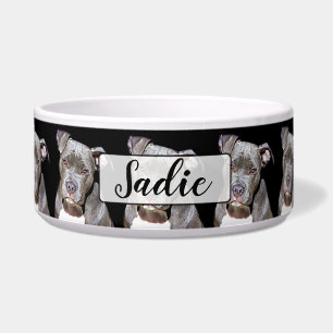 Personalisierte schwarze Grubenstier Napf