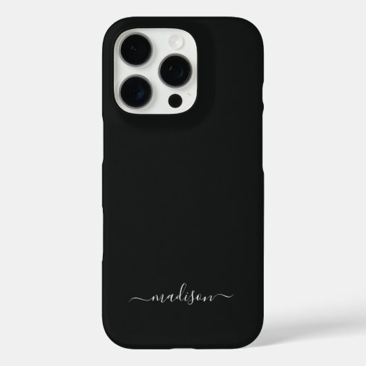 Personalisierte schwarze Handyhülle mit individuel Case-Mate iPhone Hülle (Rückseite)