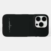 Personalisierte schwarze Handyhülle mit individuel Case-Mate iPhone Hülle (Rückseite (Horizontal))