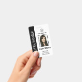 Personalisierte schwarze ID für Firmenmitarbeiter Ausweis (Handheld)